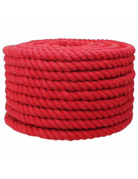 Corda Rosso 2,4 x 2,4 x 5000 cm Cotone