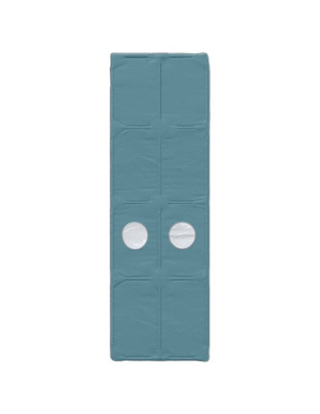 Tunnel per Letto 2 pcs Azzurro 211 x 67.5 x 2 cm Poliestere