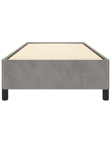 Struttura letto senza Materasso Grigio Chiaro 100x203 cm singolo XL Velluto