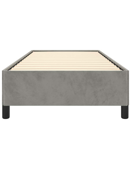 Struttura letto senza Materasso Grigio Chiaro 100x203 cm singolo XL Velluto