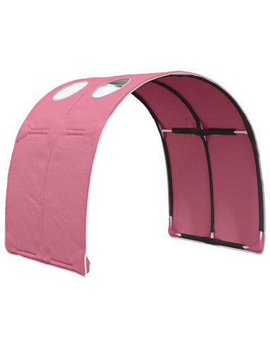 Tunnel per Letto 2 pcs Rosa 211 x 67.5 x 2 cm Poliestere