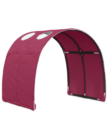 Tunnel per Letto 2 pcs Rosso 211 x 67.5 x 2 cm Poliestere