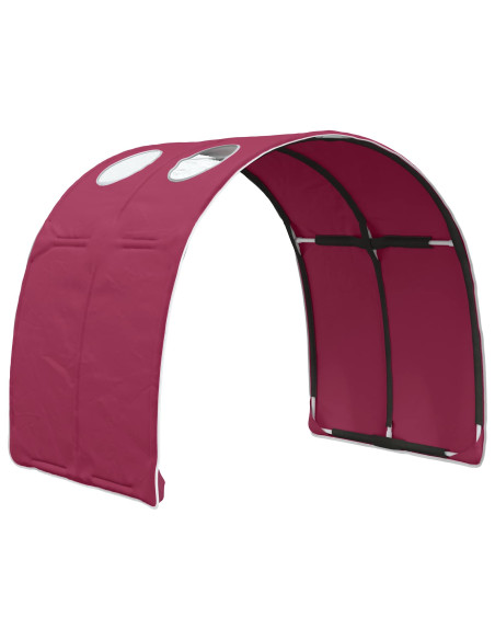 Tunnel per Letto 2 pcs Rosso 211 x 67.5 x 2 cm Poliestere