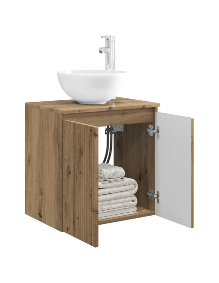 Mobile Lavabo da Parete Rovere Artigianale 49,5 x 35 x 63 cm
