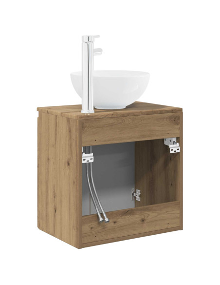 Mobile Lavabo da Parete Rovere Artigianale 49,5 x 35 x 63 cm