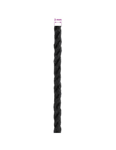 Corda 2 pcs Nero Cotone