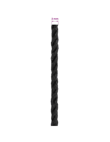 Corda 2 pcs Nero Cotone