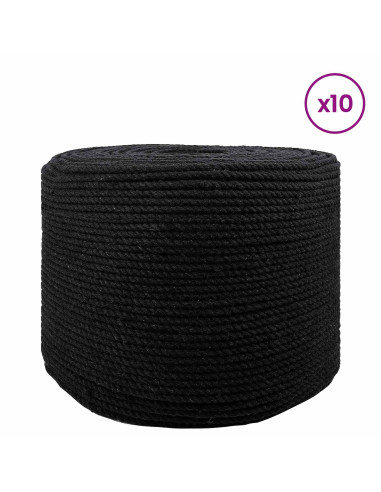 Corda 10 pcs Nero Cotone