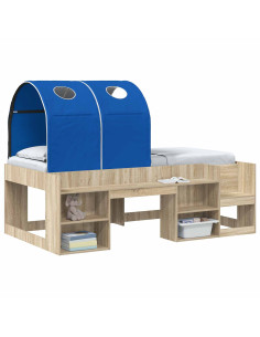 Tunnel per Letto 2 pcs Blu 211 x 52,5 x 2 cm Poliestere 2