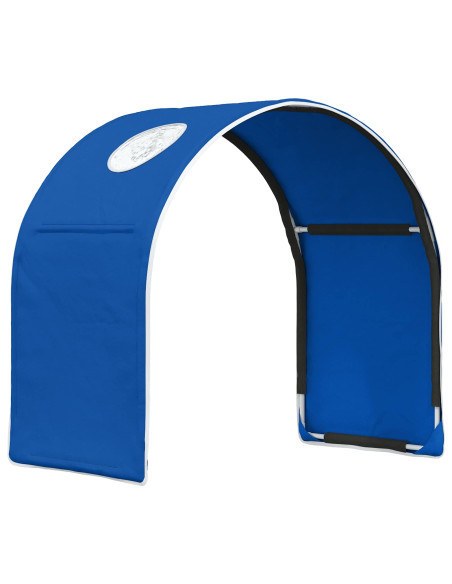 Tunnel per Letto 2 pcs Blu 211 x 52,5 x 2 cm Poliestere