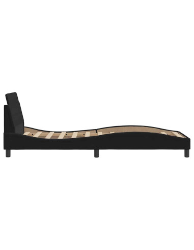 Struttura letto Dover Nera 90x190 cm in Velluto