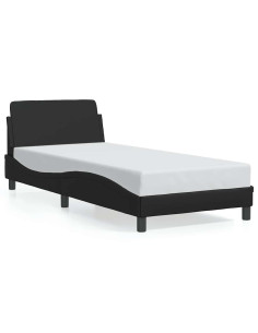 Struttura letto Dover Nera 90x190 cm in Similpelle 2