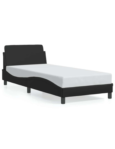 Struttura letto Dover Nera 90x190 cm in Similpelle