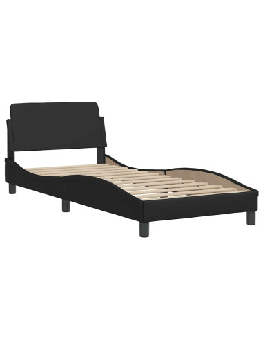 Struttura letto Dover Nera 90x190 cm in Similpelle