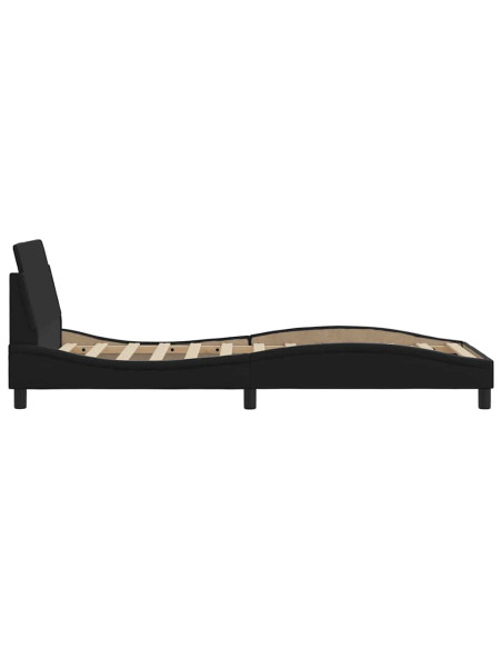 Struttura letto Dover Nera 90x190 cm in Similpelle