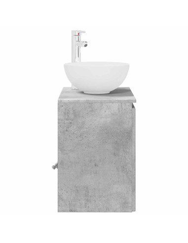Mobile Lavabo da Parete Grigio Cemento 49,5 x 41 x 64,5 cm