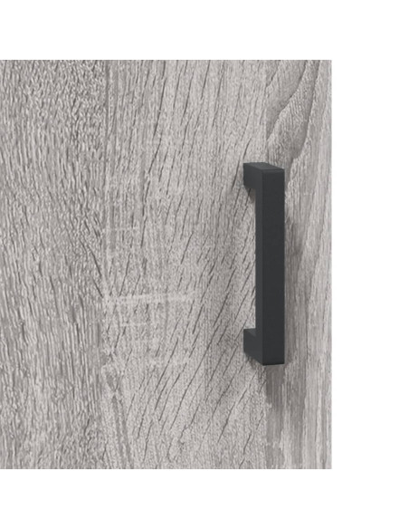 Credenza Grigio Sonoma 69,5x34x180 cm in Legno Multistrato