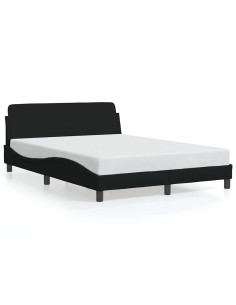 Struttura letto Dover Nera 135x190 cm in Tessuto 2