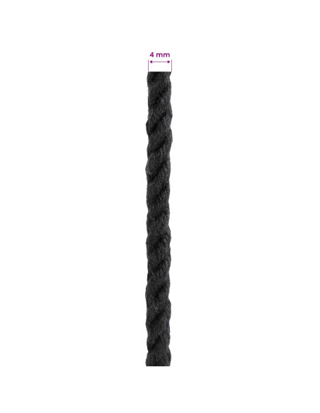 Corda Nero 0,4 x 0,4 x 50000 cm Cotone