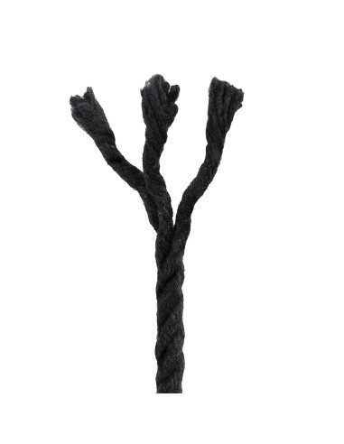 Corda Nero 0,6 x 0,6 x 2500 cm Cotone