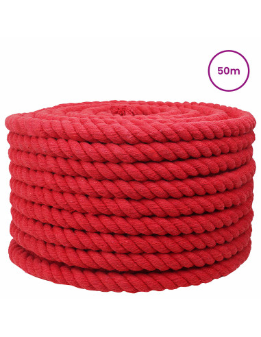 Corda Rosso 1,6 x 1,6 x 5000 cm Cotone