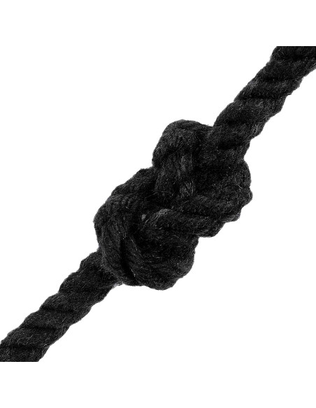 Corda Nero 0,6 x 0,6 x 5000 cm Cotone