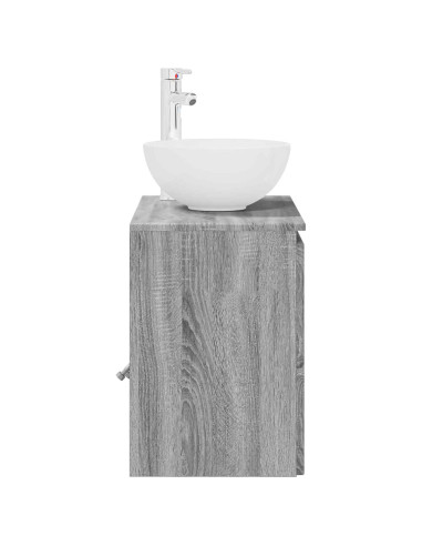 Mobile Lavabo da Parete Sonoma grigio 49,5 x 41 x 64,5 cm