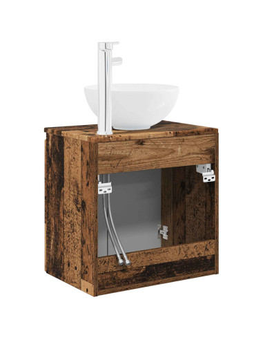 Mobile Lavabo da Parete Legno antico 49,5 x 41 x 64,5 cm