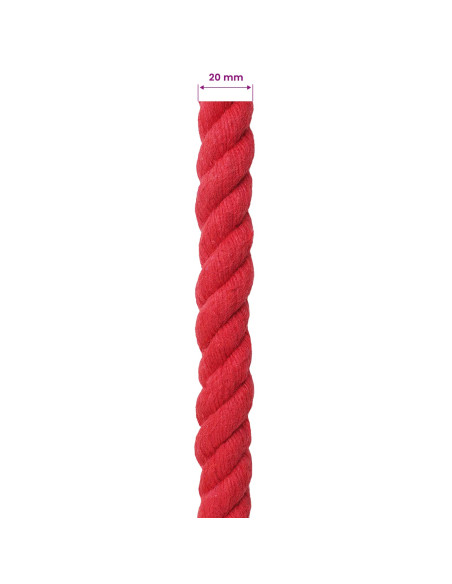 Corda Rosso 2 x 2 x 2500 cm Cotone