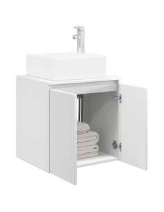 Mobile Lavabo da Parete Bianco 49,5 x 41 x 63 cm 2
