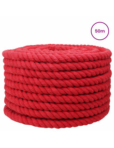 Corda Rosso 2,4 x 2,4 x 5000 cm Cotone 2