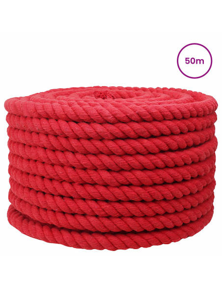 Corda Rosso 2,4 x 2,4 x 5000 cm Cotone