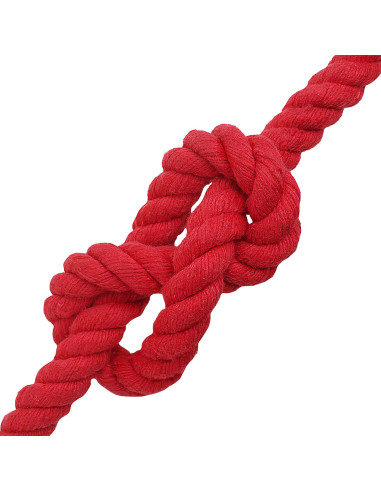 Corda Rosso 2,4 x 2,4 x 5000 cm Cotone