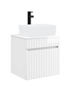 Mobile lavabo da parete Bianco Lucido 49 x 41 x 63 cm