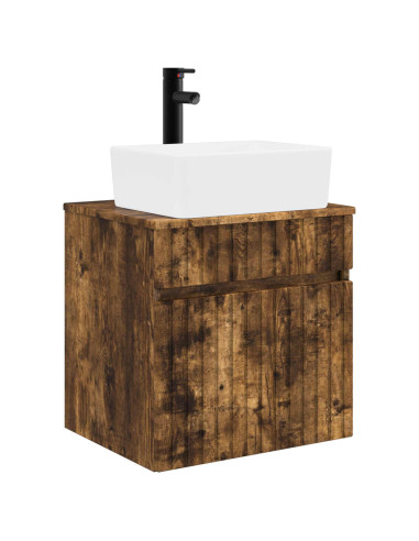 Mobile lavabo da parete Rovere Fumo 49 x 41 x 63 cm