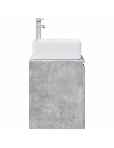 Mobile Lavabo da Parete Grigio Cemento 49,5 x 41 x 63 cm