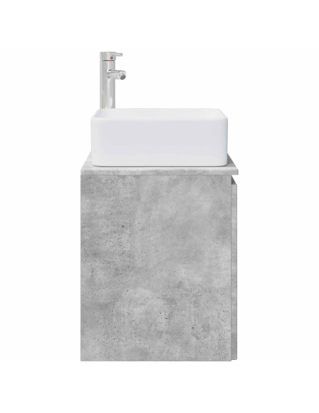 Mobile Lavabo da Parete Grigio Cemento 49,5 x 41 x 63 cm
