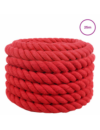 Corda Rosso 3 x 3 x 2500 cm Cotone