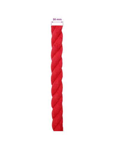 Corda Rosso 3 x 3 x 2500 cm Cotone