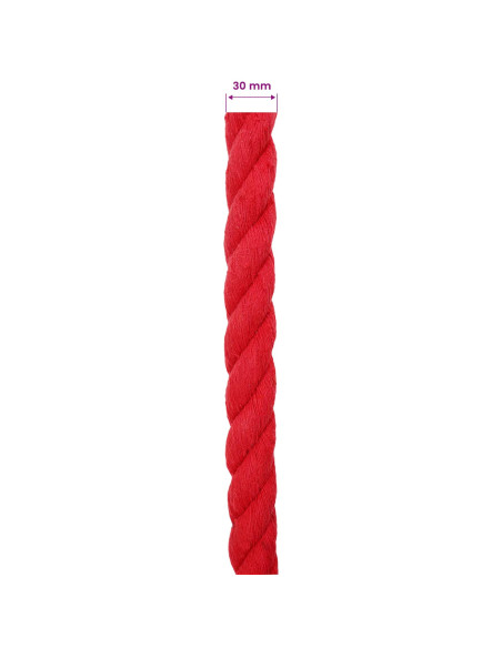Corda Rosso 3 x 3 x 5000 cm Cotone
