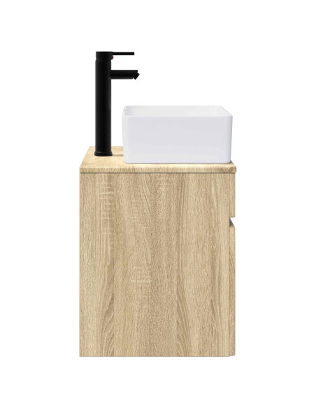 Mobile lavabo da parete Rovere Sonoma 49 x 41 x 63 cm