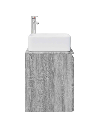 Mobile Lavabo da Parete Sonoma grigio 49,5 x 41 x 63 cm