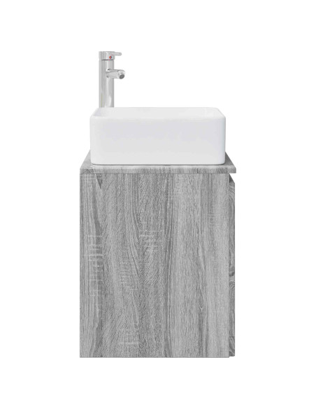 Mobile Lavabo da Parete Sonoma grigio 49,5 x 41 x 63 cm