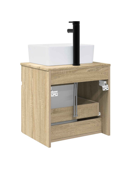 Mobile lavabo da parete Rovere Sonoma 49 x 41 x 63 cm