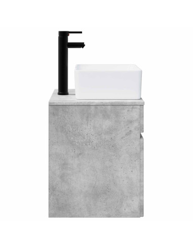 Mobile lavabo da parete Grigio Cemento 49 x 41 x 63 cm
