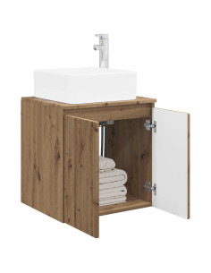 Mobile Lavabo da Parete Rovere Artigianale 49,5 x 41 x 63 cm 2