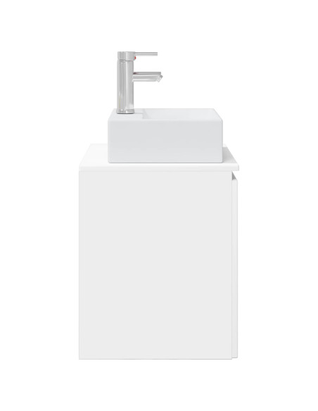 Mobile Lavabo da Parete Bianco 49,5 x 41 x 62,5 cm