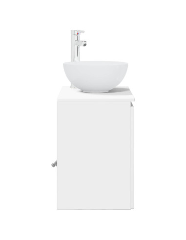 Mobile Lavabo da Parete Bianco 49,5 x 35 x 63 cm