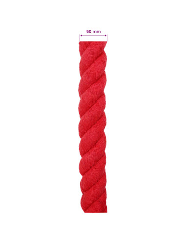 Corda Rosso 5 x 5 x 1000 cm Cotone