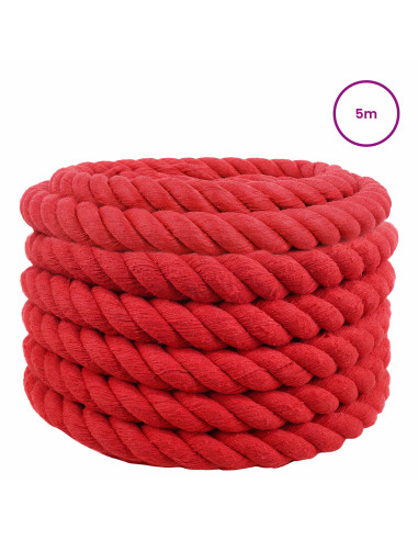 Corda Rosso 6 x 6 x 500 cm Cotone